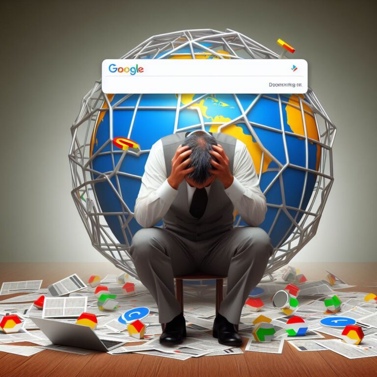 An seo professional upset that his website got dropped from google search